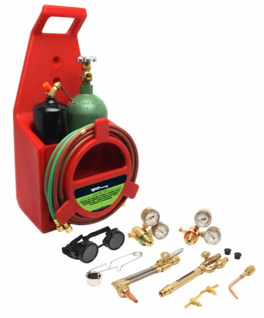 Forney Tote-a-Torch Medium-Duty Cutting and Welding Kit, 150 Series with Cylinders