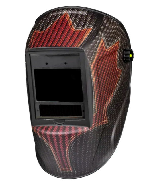 FORNEY PRO CARBON MAPLE LEAF AUTO-DARKENING FILTER (ADF) WELDING HELMET