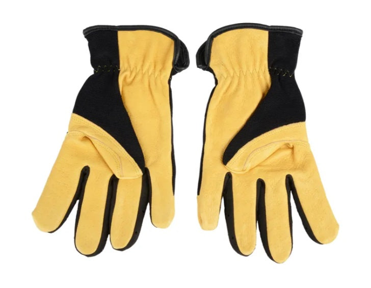 PREMIUM PIGSKIN LEATHER UTILITY WORK GLOVES (MEN'S L)